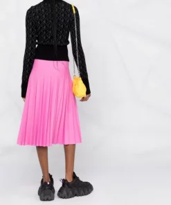 ( Positively Conscious ) Balenciaga 5630 PINK Jupe Mi-longue Plissée Femme -Vente magasin Balenciaga 17336665 1f3dbe6c d613 4327 bc1e ca29a37fd1bc 600