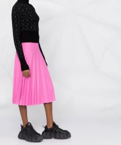 ( Positively Conscious ) Balenciaga 5630 PINK Jupe Mi-longue Plissée Femme -Vente magasin Balenciaga 17336665 da8b60a5 039b 40a2 837b 3cf50fe6988a 600