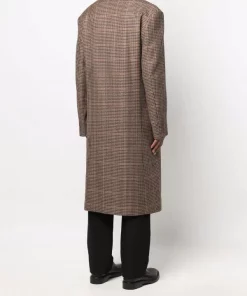 ( Positively Conscious ) Balenciaga 9364 BEIGE/BLACK Manteau Ample à Carreaux Homme -Vente magasin Balenciaga 17336666 37401103 600