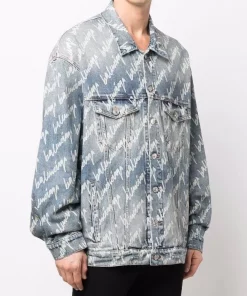 ( Positively Conscious ) Balenciaga Veste En Jean à Motif Monogrammé 4200 LIGHT BLUE 9 ( Positively Conscious ) Balenciaga Veste En Jean à Motif Monogrammé 4200 LIGHT BLUE -Vente magasin Balenciaga 17336675 38005995 600