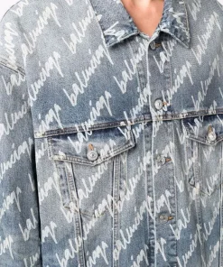 ( Positively Conscious ) Balenciaga Veste En Jean à Motif Monogrammé 4200 LIGHT BLUE 11 ( Positively Conscious ) Balenciaga Veste En Jean à Motif Monogrammé 4200 LIGHT BLUE -Vente magasin Balenciaga 17336675 38008408 600