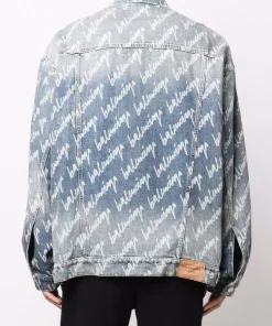 ( Positively Conscious ) Balenciaga Veste En Jean à Motif Monogrammé 4200 LIGHT BLUE 10 ( Positively Conscious ) Balenciaga Veste En Jean à Motif Monogrammé 4200 LIGHT BLUE -Vente magasin Balenciaga 17336675 38008411 600