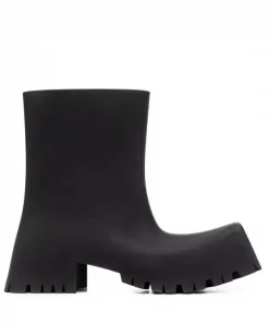 ( Positively Conscious ) Balenciaga Bottines Trooper En Caoutchouc Femme