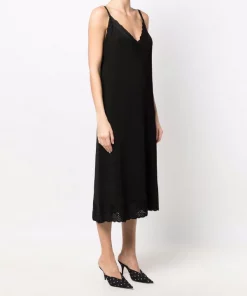 ( Positively Conscious ) Balenciaga Robe-nuisette En Maille Nervurée 1000 BLACK -Vente magasin Balenciaga 17336690 36695267 600