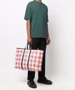 ( Positively Conscious ) Balenciaga Grand Sac Cabas Barbes East-West 6190 CHERRY RED -Vente magasin Balenciaga 17336708 37572687 600