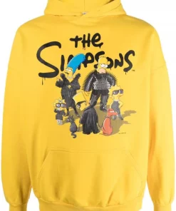 ( Positively Conscious ) Balenciaga Hoodie The Simpsons En Coton 7200 YELLOW
