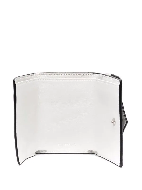 ( Positively Conscious ) Balenciaga Mini Porte-monnaie Papier En Cuir 1097 BLACK/WHITE 5 ( Positively Conscious ) Balenciaga Mini Porte-monnaie Papier En Cuir 1097 BLACK/WHITE – Image 3