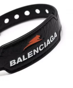 ( Positively Conscious ) Balenciaga Bracelet En Cuir à Logo Imprimé Femme -Vente magasin Balenciaga 17336762 37040482 600