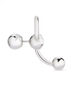 ( Positively Conscious ) Balenciaga Boucles D'oreilles Force 1404 SHINY SILVER/CRYSTAL -Vente magasin Balenciaga 17336802 36063820 600