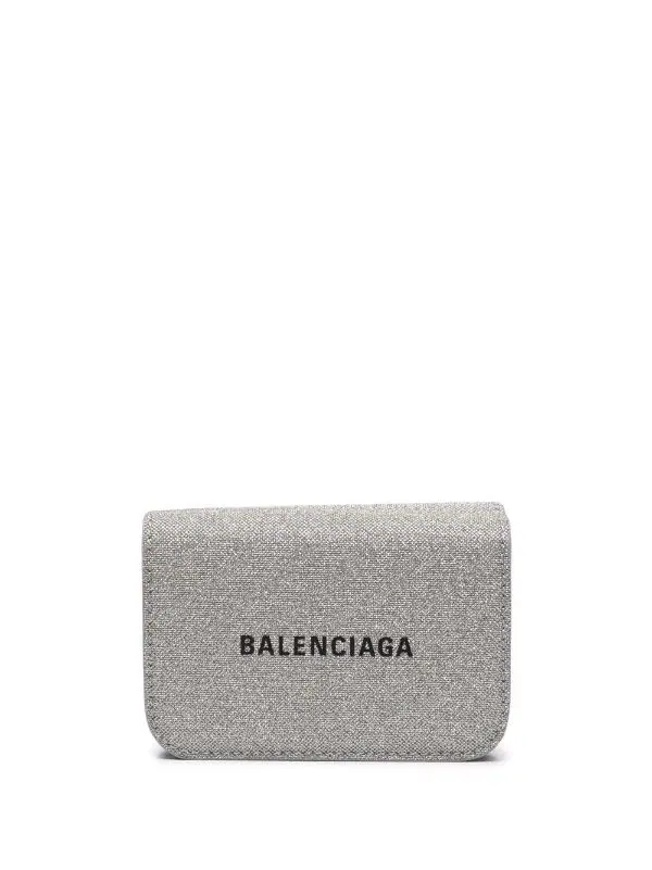 ( Positively Conscious ) Balenciaga Mini Portefeuille Cash à Logo Imprimé 1501 -GREY 3 ( Positively Conscious ) Balenciaga Mini Portefeuille Cash à Logo Imprimé 1501 -GREY