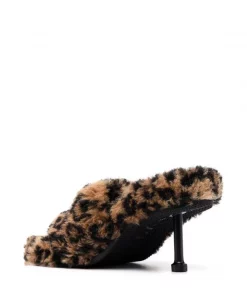 ( Positively Conscious ) Balenciaga Sandales Furry à Imprimé Léopard Femme -Vente magasin Balenciaga 17336819 36664265 600