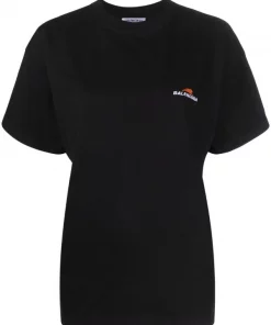 ( Positively Conscious ) Balenciaga 1070 BLACK/WHITE T-shirt Year Of The Tiger Oversize Femme