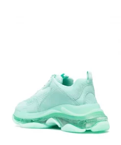 ( Positively Conscious ) Balenciaga 4500 MINT Baskets Triple S à Semelle Transparente Homme -Vente magasin Balenciaga 17337020 36596951 600