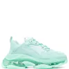 ( Positively Conscious ) Balenciaga 4500 MINT Baskets Triple S à Semelle Transparente Homme -Vente magasin Balenciaga 17337020 36627326 600
