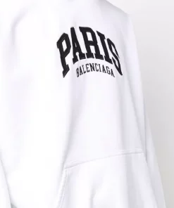 ( Positively Conscious ) Balenciaga Hoodie à Logo Imprimé Femme -Vente magasin Balenciaga 17337036 38144909 600
