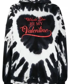 ( Sélection Access ) Balenciaga Sweat Be My Valentine Oversize à Capuche BLACK/WHITE/RED