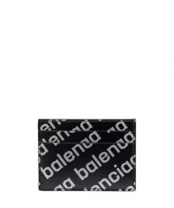 ( Positively Conscious ) Balenciaga Porte-cartes Cash à Logo Imprimé Homme -Vente magasin Balenciaga 17337052 36882221 600