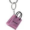 ( Positively Conscious ) Balenciaga Mini Porte-clés Shopping 6260 PINK / L BLACK