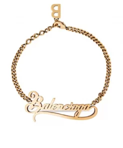 ( Positively Conscious ) Balenciaga Bracelet Valentine Typo à Logo Femme