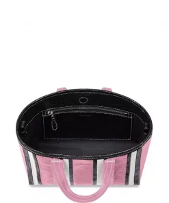 ( Positively Conscious ) Balenciaga Petit Sac à Main Barbès East-West Rayé Femme -Vente magasin Balenciaga 17337117 36072078 600
