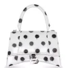 ( Positively Conscious ) Balenciaga 9069 WHITE BLACK Petit Sac à Main Hourlgass Femme -Vente magasin Balenciaga 17337140 36062230 600