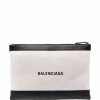 ( Positively Conscious ) Balenciaga 9260 Naturel/noir Pochette à Logo Imprimé Homme