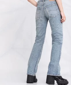 ( Positively Conscious ) Balenciaga Jean Droit à Effet Usé 4012 PALE BLUE -Vente magasin Balenciaga 17573815 37154968 600