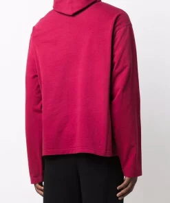 ( Positively Conscious ) Balenciaga 6163 RED Hoodie à Logo Imprimé Homme -Vente magasin Balenciaga 17617496 36745804 600
