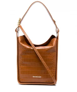 ( Positively Conscious ) Balenciaga Petit Sac à Main Tool 2.0 North-South 2790 CAMEL/L WHITE