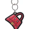 ( Positively Conscious ) Balenciaga Porte-clés Hourglass Mirror 6417 BRIGHT RED