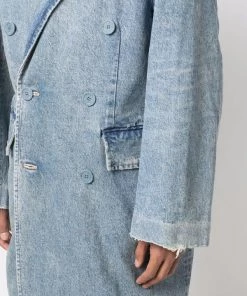 ( Nouvelle Collection ) Balenciaga Manteau En Jean à Boutonnière Croisée 5620 BLUE 11 ( Nouvelle Collection ) Balenciaga Manteau En Jean à Boutonnière Croisée 5620 BLUE -Vente magasin Balenciaga 17695825 37102078 600