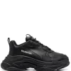 ( Positively Conscious ) Balenciaga 1000 BLACK Baskets Triple S Homme