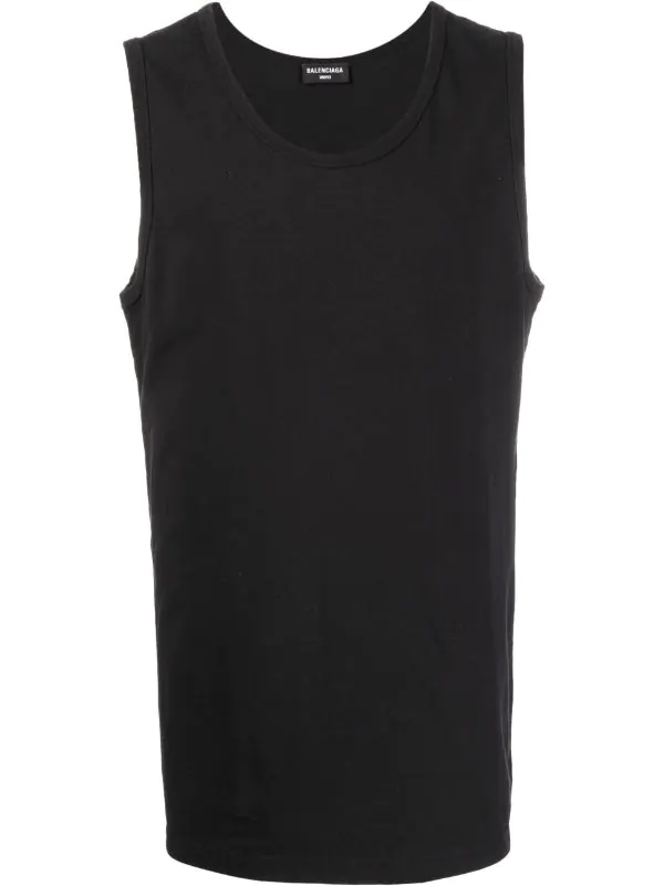 ( Positively Conscious ) Balenciaga Débardeur Ample à Patch Logo 1000 -Black 3 ( Positively Conscious ) Balenciaga Débardeur Ample à Patch Logo 1000 -Black