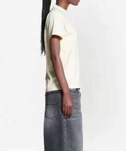 ( Positively Conscious ) Balenciaga T-shirt à Logo Political Campaign 8962 CREAM/BLACK/BLUE -Vente magasin Balenciaga 17729841 38893303 600