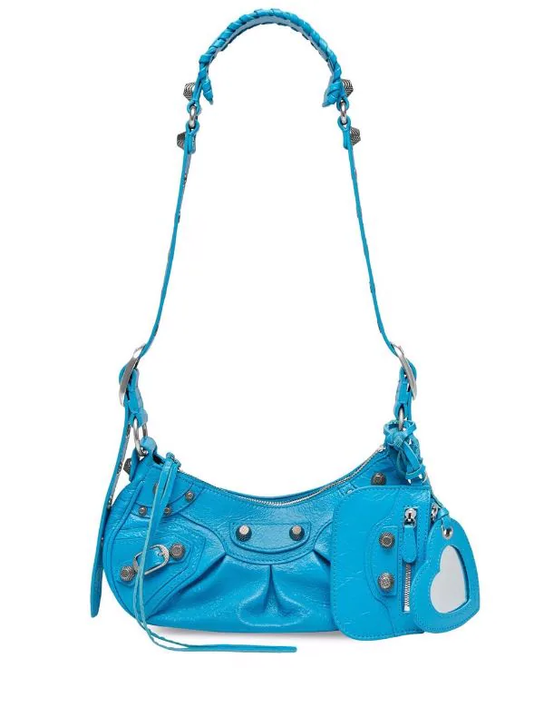 ( Positively Conscious ) Balenciaga Sac Porté épaule Le Cagole XS 4624 -CYAN 3 ( Positively Conscious ) Balenciaga Sac Porté épaule Le Cagole XS 4624 -CYAN