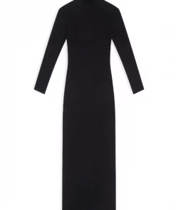 ( Positively Conscious ) Balenciaga Robe En Laine à Col Montant Femme