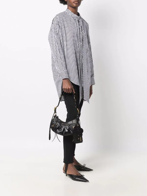 ( Positively Conscious ) Balenciaga Sac Porté épaule Le Cagole à Effet Peau De Crocodile Femme 4 ( Positively Conscious ) Balenciaga Sac Porté épaule Le Cagole à Effet Peau De Crocodile Femme – Image 2