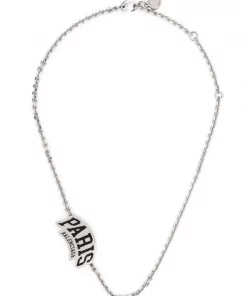 ( Positively Conscious ) Balenciaga Collier Cities Paris En Chaîne Femme