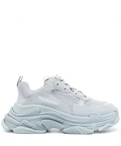 ( Positively Conscious ) Balenciaga Baskets Triple S à Lacets 4700 NEW LIGHT BLUE