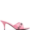 ( Positively Conscious ) Balenciaga Sandales En Cuir 5081 SWEET PINK/ AGE NIK