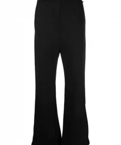 ( Positively Conscious ) Balenciaga 1000 BLACK Pantalon De Jogging à Coupe évasée Femme