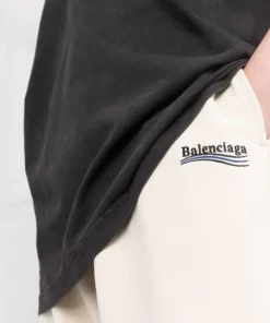 ( Positively Conscious ) Balenciaga 0896 CREAM/BK/BLUE W Pantalon De Jogging à Logo Brodé Homme -Vente magasin Balenciaga 17729939 aca2cede 82c9 4d84 97fa d9b8560b71c3 600