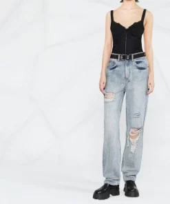 ( Positively Conscious ) Balenciaga Haut à Décolleté Arrondi Dans Le Dos 1000 BLACK -Vente magasin Balenciaga 17729954 39384943 600