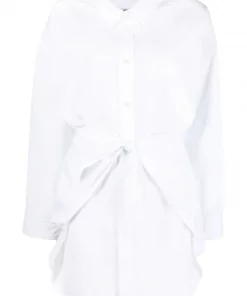 ( Positively Conscious ) Balenciaga Chemise à Détail Noué Femme