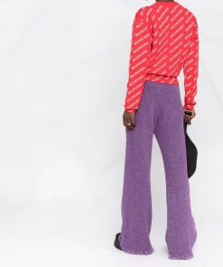 ( Positively Conscious ) Balenciaga Pull à Logo En Jacquard 6090 RED/WHITE -Vente magasin Balenciaga 17729956 39387480 600