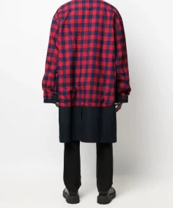 ( Positively Conscious ) Balenciaga Manteau Patched à Carreaux 0806 NAVY 10 ( Positively Conscious ) Balenciaga Manteau Patched à Carreaux 0806 NAVY -Vente magasin Balenciaga 17730481 39254184 600