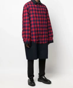 ( Positively Conscious ) Balenciaga Manteau Patched à Carreaux 0806 NAVY 9 ( Positively Conscious ) Balenciaga Manteau Patched à Carreaux 0806 NAVY -Vente magasin Balenciaga 17730481 39633269 600