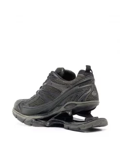 ( Positively Conscious ) Balenciaga Baskets X-Pander à Empiècements En Mesh 3135 GREEN/DARK GREEN -Vente magasin Balenciaga 17730485 37830670 600