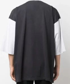 ( Positively Conscious ) Balenciaga T-shirt à Manches Mi-longues 1208 -WASHED BK/LI HTR G -Vente magasin Balenciaga 17730518 39159627 600