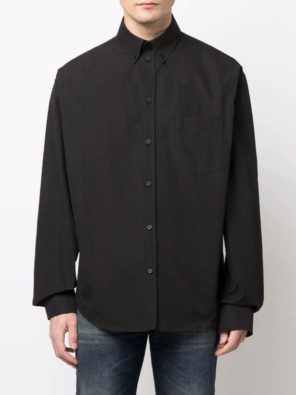 ( Positively Conscious ) Balenciaga Chemise à Logo Imprimé Homme 5 ( Positively Conscious ) Balenciaga Chemise à Logo Imprimé Homme – Image 3